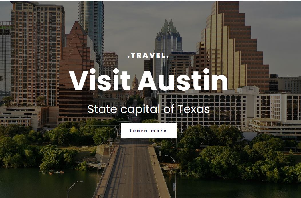 Travel website preview